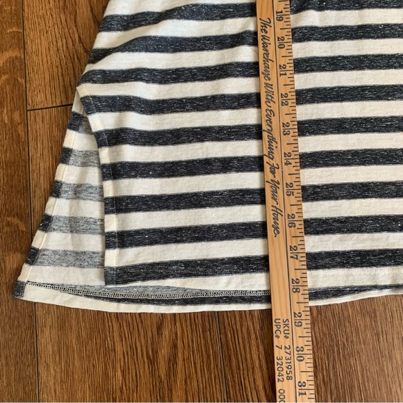 Eileen Fisher Striped linen cotton  Tunic blouse 3/4 sleeves M rn 78121 ca 34460 - Picture 6 of 8